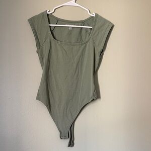 American Eagle Outfitters Sage Green Bodysuit